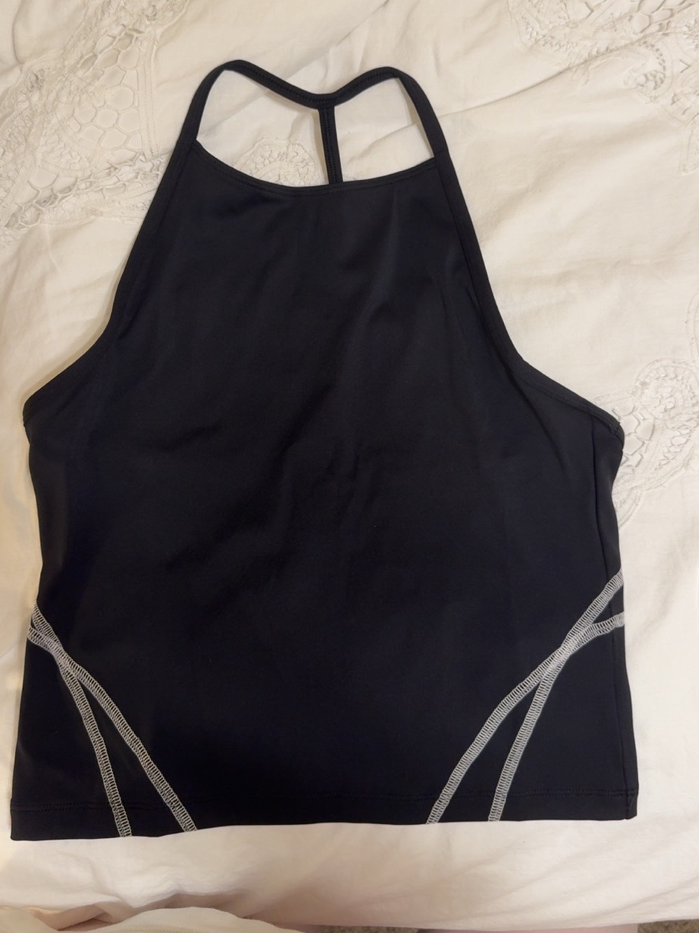 Gymshark Black High-Neck Sports Bra Tank